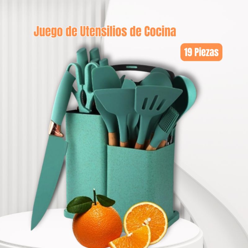 🍽️ Juego de Utensilios de Cocina – 19 Piezas