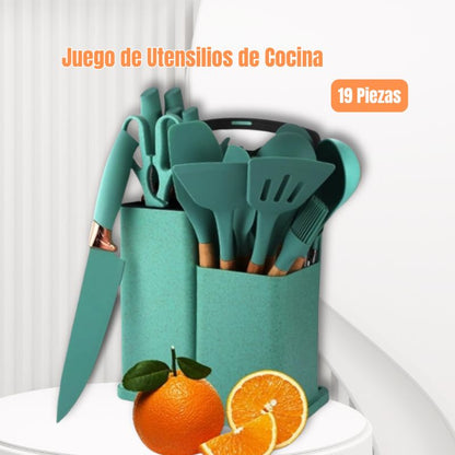 🍽️ Juego de Utensilios de Cocina – 19 Piezas