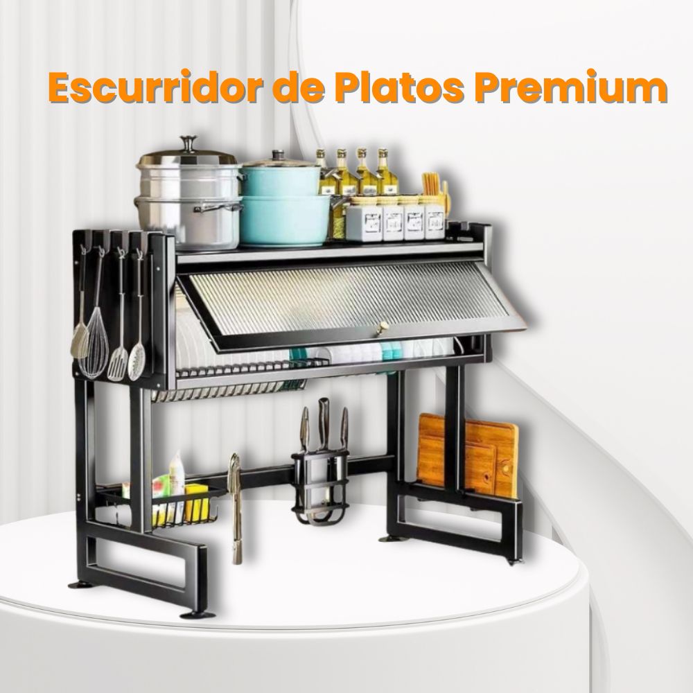 🧡 ¡OFERTA LIMITADA! 50% DE DESCUENTO – ESCURRIDOR DE PLATOS PREMIUM